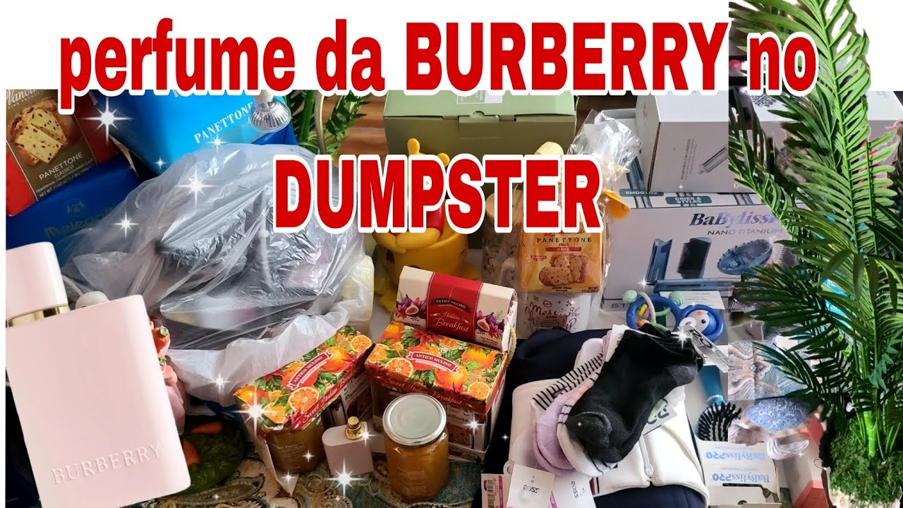 Achei um perfume da BURBERRY e um vestido da TOMMY HILFIGER no DUMPSTER 