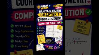 Coordinate Geometry Solution! 🚀 Class 9 Ch 1 #ganitamanjari #brainspark#viral#tricks #maths#trending