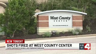 Cars damaged after shots fired at West County Center Saturday afternoon