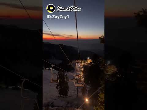 The beautiful newyear evening at Malam Jabba Swat.