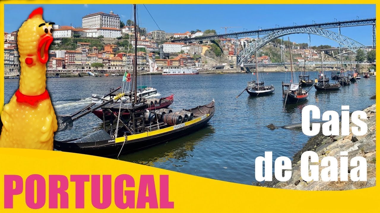 CAIS de Vila Nova de Gaia, Porto!  RIO DOURO - PORTUGAL - 