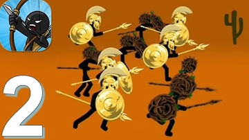 Stick War: Legacy - Gameplay Walkthrough Part 2 Leaf Skin Golden Spearton (Android, iOS Game)