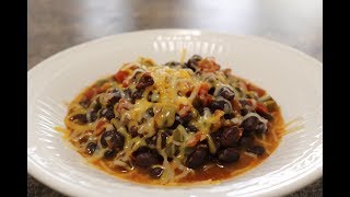 Black bean tomato chili