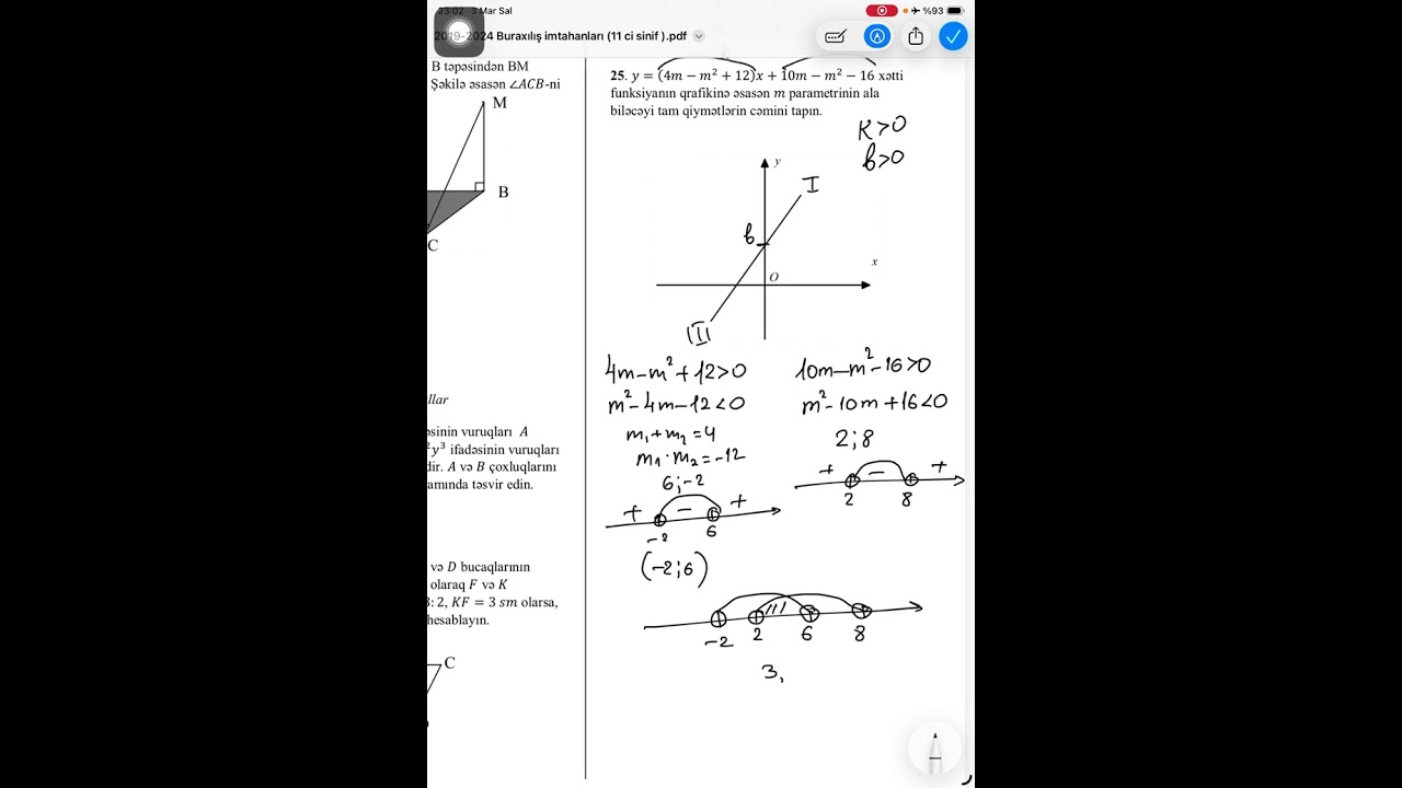 FUNKSİYA VƏ QRAFİKLƏR 2019~2025 BURAXILIŞ İMTAHAN SUALLARI