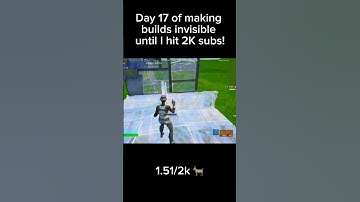 Day 17 of making builds invisible until I hit 2K subs!