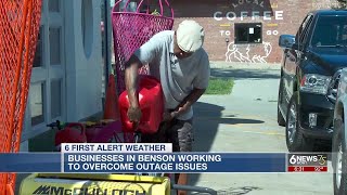 Businesses in Benson overcoming outage issues after storm