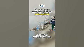 Máy chiết rót bình tự động nhanh gọn tiện #shorts