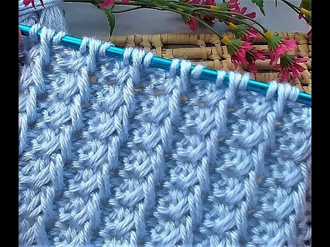Twisted Stitch Design ~ Tunisian Crochet Pattern