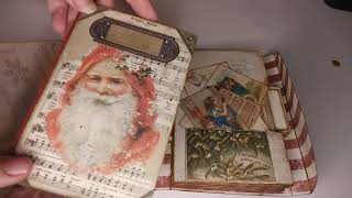 Flip through of a Christmas Junk Journal/Folio.