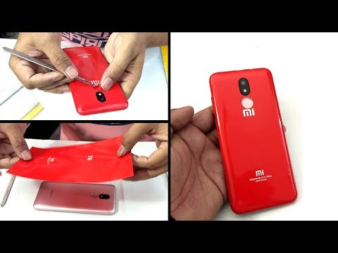 "Mi Skin" Convert any mobile in Xiaomi phones Redmi 6a with lamination wrap - ë™ì˜ìƒ