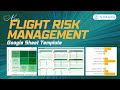 Flight Risk Management Google Spreadsheet Template Demo