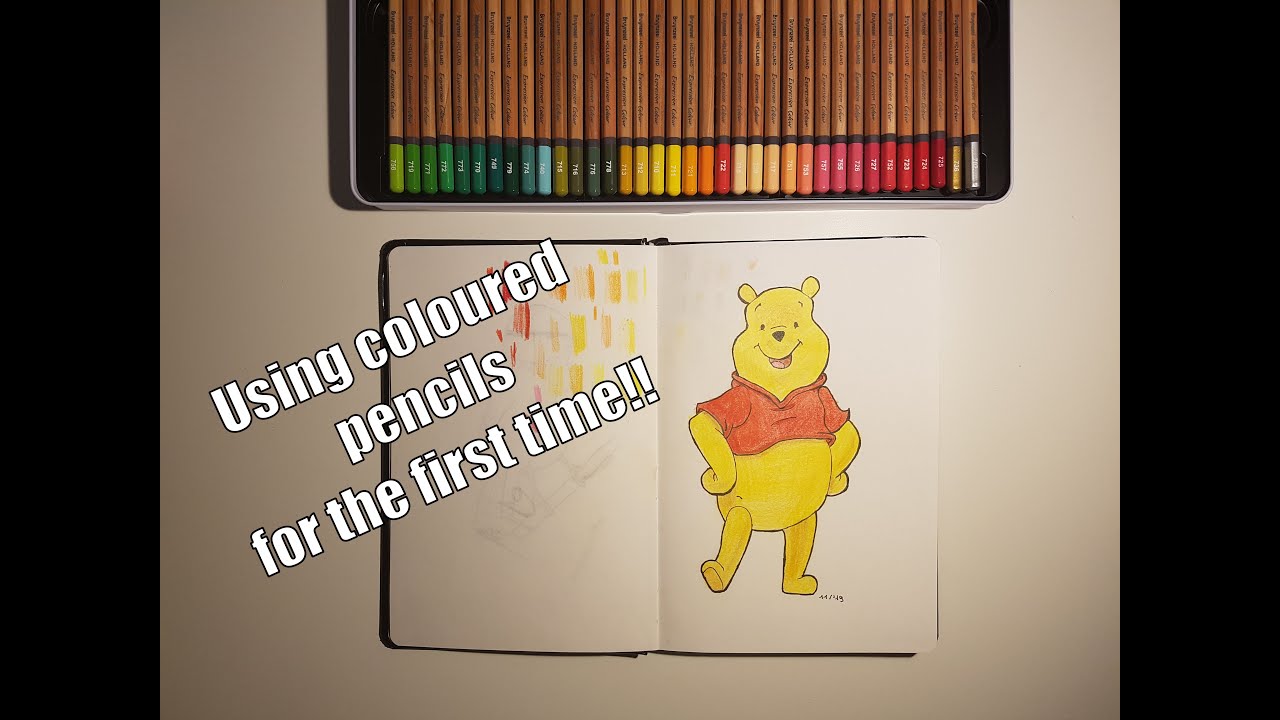 Using Colored Pencils for the First Time!! learning how to draw - YouTube
