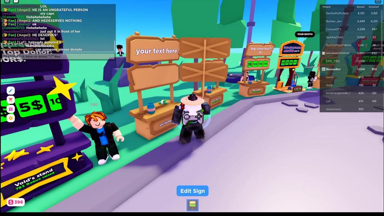 PLS DONATE 1 robux = 1 lap - YouTube