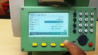 How To Create A New Job In Hindi. Leica Ts06 Plus . .