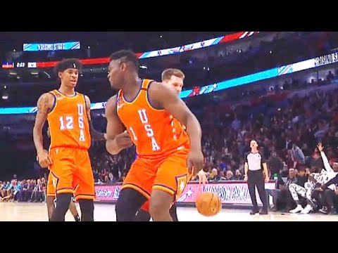 Zion Williamson & Ja Morant Craziest Dunks & Alley-Oops In Rising Stars