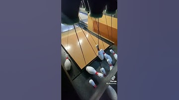 Bet You’ve never seen How a string pin machine work Before 🎳🎳 #shorts #bowling