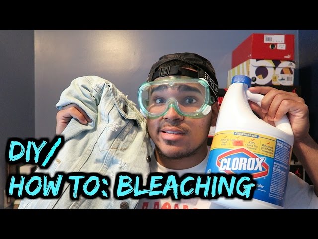 DIY: HOW TO BLEACH A DENIM JACKET - YouTube