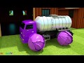 Learn Colors with Tractor and Street Vehicles Fruits Tyre | 동요와 아이 노래 | 어린이 교육