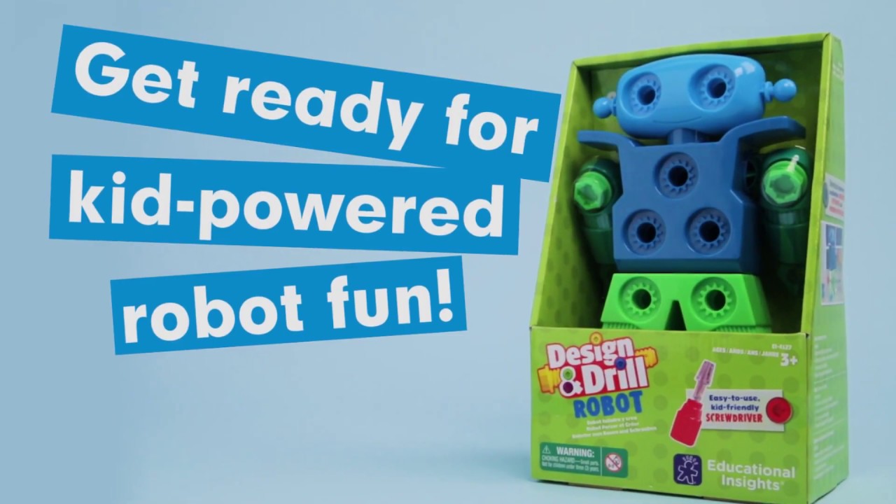 Educational Insights Design & Drill Robot Kid-Powered Introduction to STEM for 