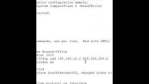How to Configure Router interface of Branch office in CISCO Packet Tracer?