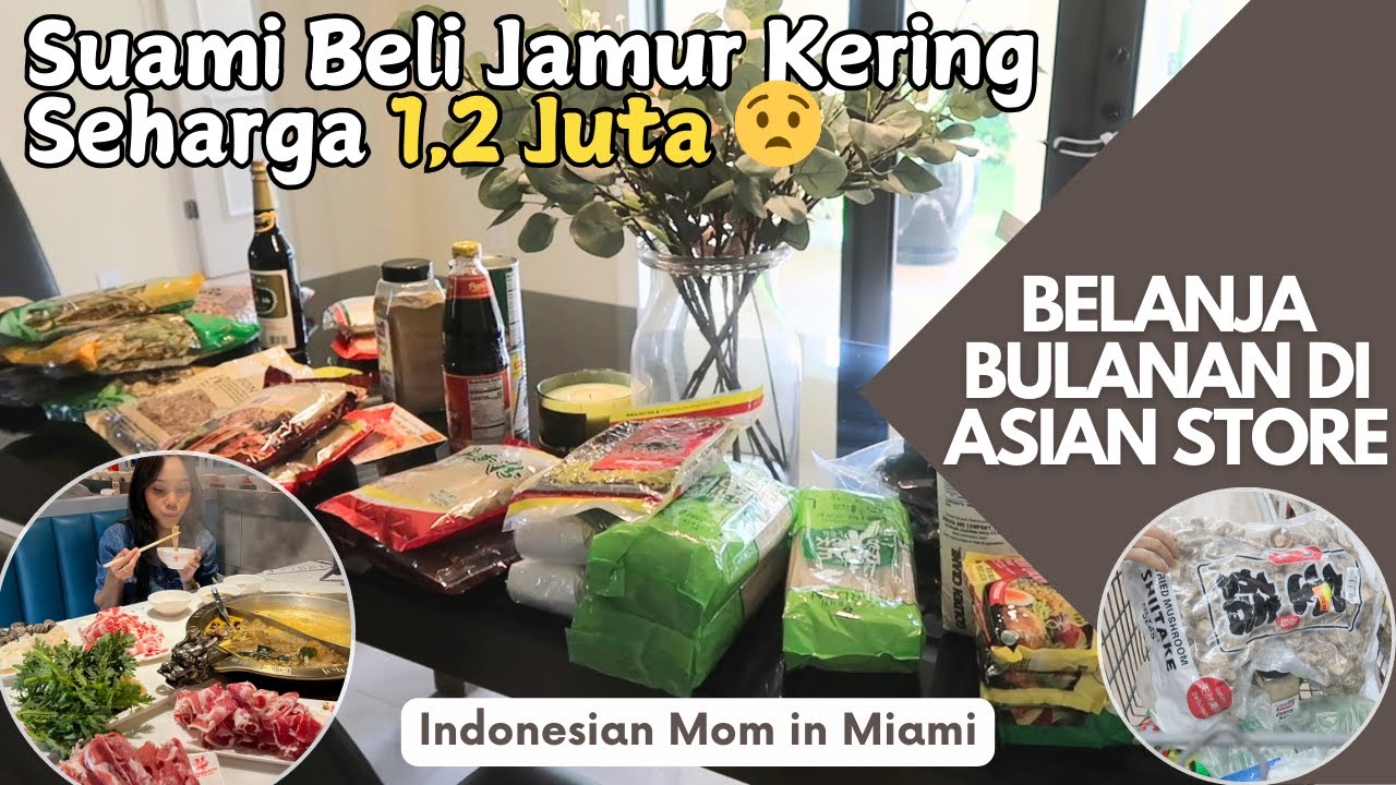 BELANJA BULANAN DI ASIAN STORE BIKIN KALAP!!! Asian Mixed Family Vlog 🇮🇩🇨🇳 in America