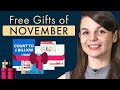 FREE Japanese Gifts of November 2019