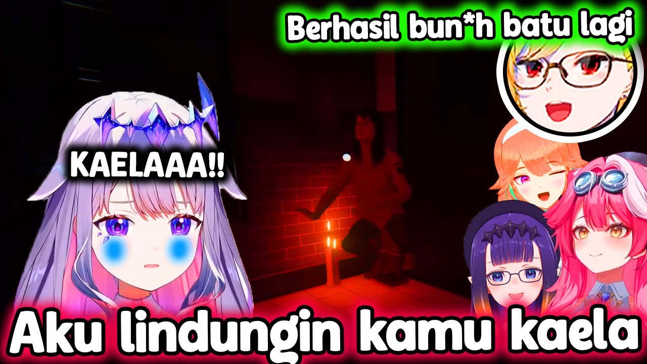 Каэла продолжает преследовать Бибу, пока та не заплачет, и вдруг появляются Ина и Киара ww..【Holo...