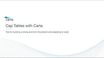 Cap Tables with Carta: Best Practices for Startup Founders | Concrete Ventures