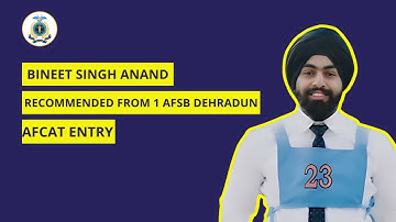 Recommended from 1AFSB Dehradun for AFCAT Entry | SSBOGC Dehradun