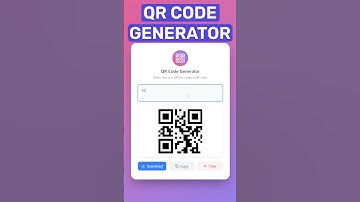 QR Code Generator with React and Tailwind, watch the full tutorial on my Youtube channel #coding #js
