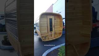 wellness sauna health nature cedar woodworking barrel fitness construction trailer heater