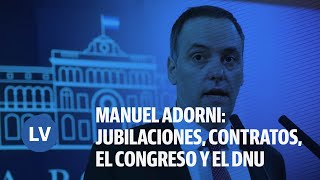 Thumbnail for MANUEL ADORNI: LEY ÓMNIBUS, LOS CONTRATOS QUE CAEN, EL MERCADO Y EL DNU