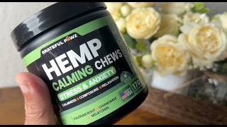 🐾 Hemp Calming Chews for Anxiety, Storms & Fireworks Relief for Dogs 🐾