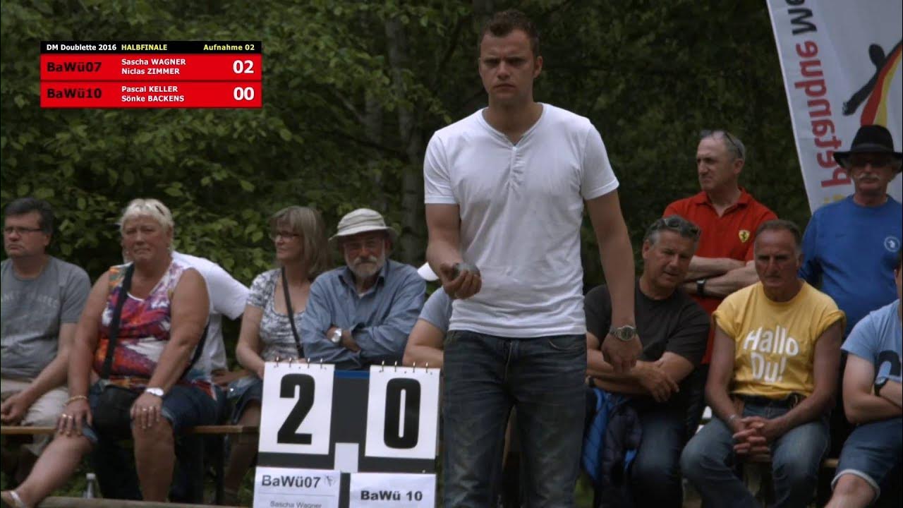 36. Deutsche Pétanque Meisterschaft Doublette 2016 1/2 Finale in ...