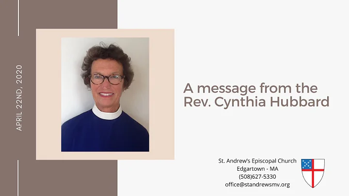 April 22nd, 2020 - A message from the Rev. Cynthia...
