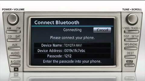 Navigation (bluetooth pair a phone) Camry Toyota of Slidell