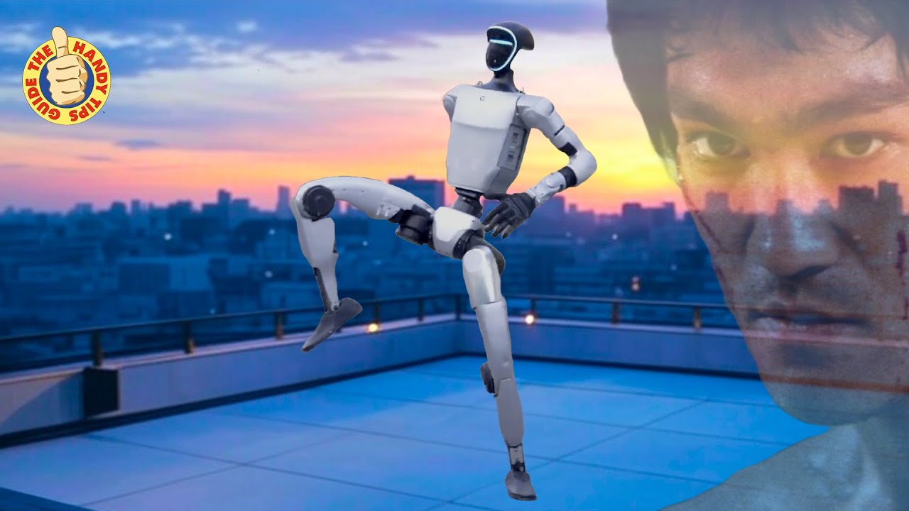 Unitree G1 Robot's Mind-Blowing Martial Arts: Kip-Up & Sweeping Kicks