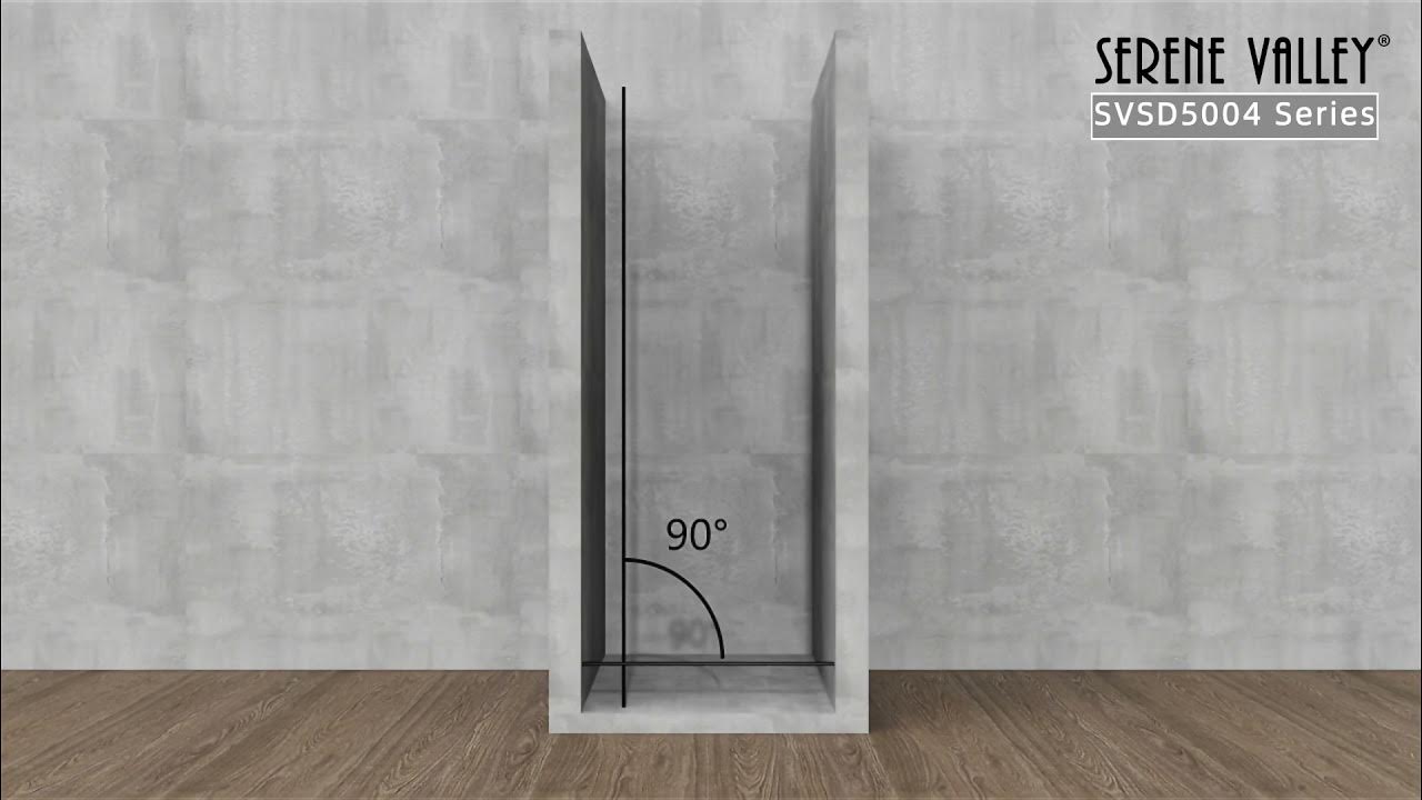 Installation for Serene Valley Shower Door SVSD5004 Series YouTube