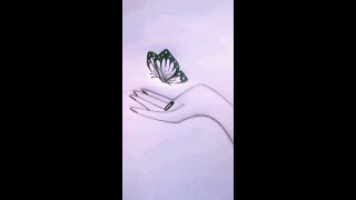 Drawing A Wonderful Hand Butterfly By Druti Druti Creative Hub 