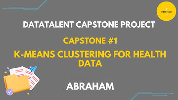 Capstone #1: K-Means Clustering for Health Data | Abraham