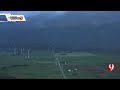 Skynews9 shows the line of storm trackers chase a storm in oklahoma