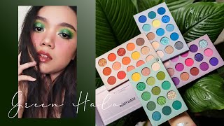 Beauty Glazed Color Board Palette | Green halo makeup look | 1 of 4