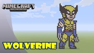 Minecraft: Pixel Art Tutorial and Showcase: Wolverine (X-Men)