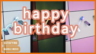 happy birthday 16：9 - Marble Music #marblemusic #marbleasmr #satisfying