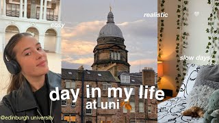 day in my life at edinburgh university | realistic, settling in again \& cosy vibes