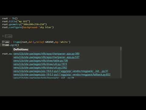 Frames in tkinter // frame widget // tkinter tutorial in hindi // Dynamic Coding