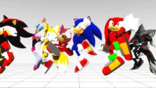 Sonic Characters Doing The Shoot [MMD Motion DL]{Extended}