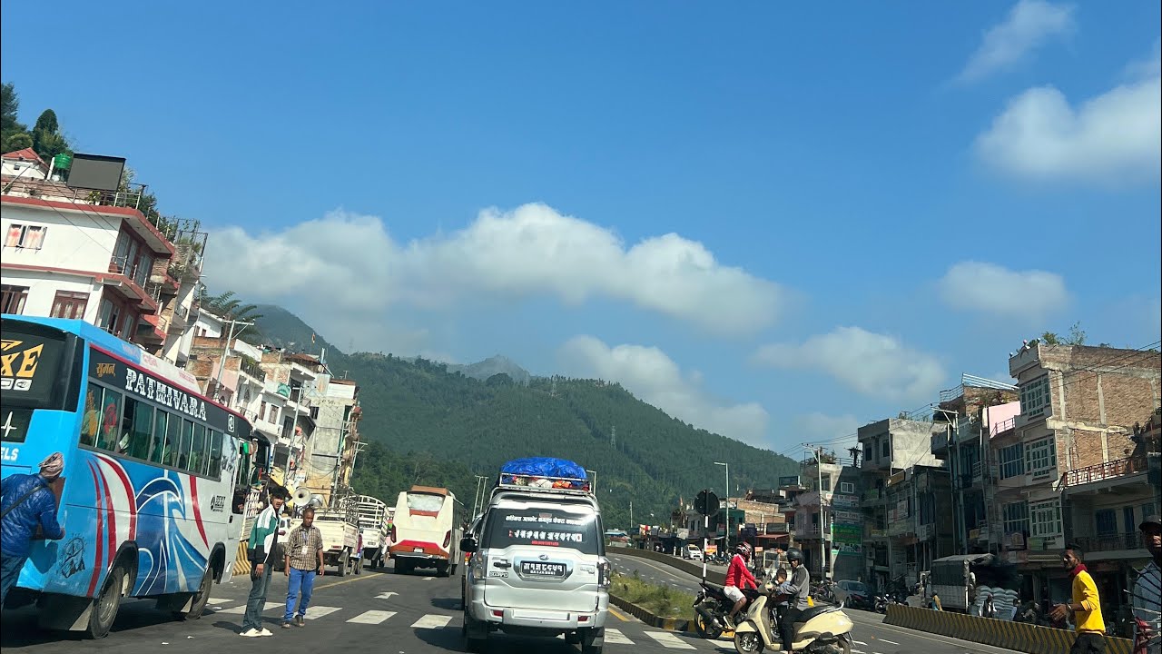 Highway Vlog: Muglin to Pokhara | Stunning Mountain Views & Road Update on Prithvi Highway