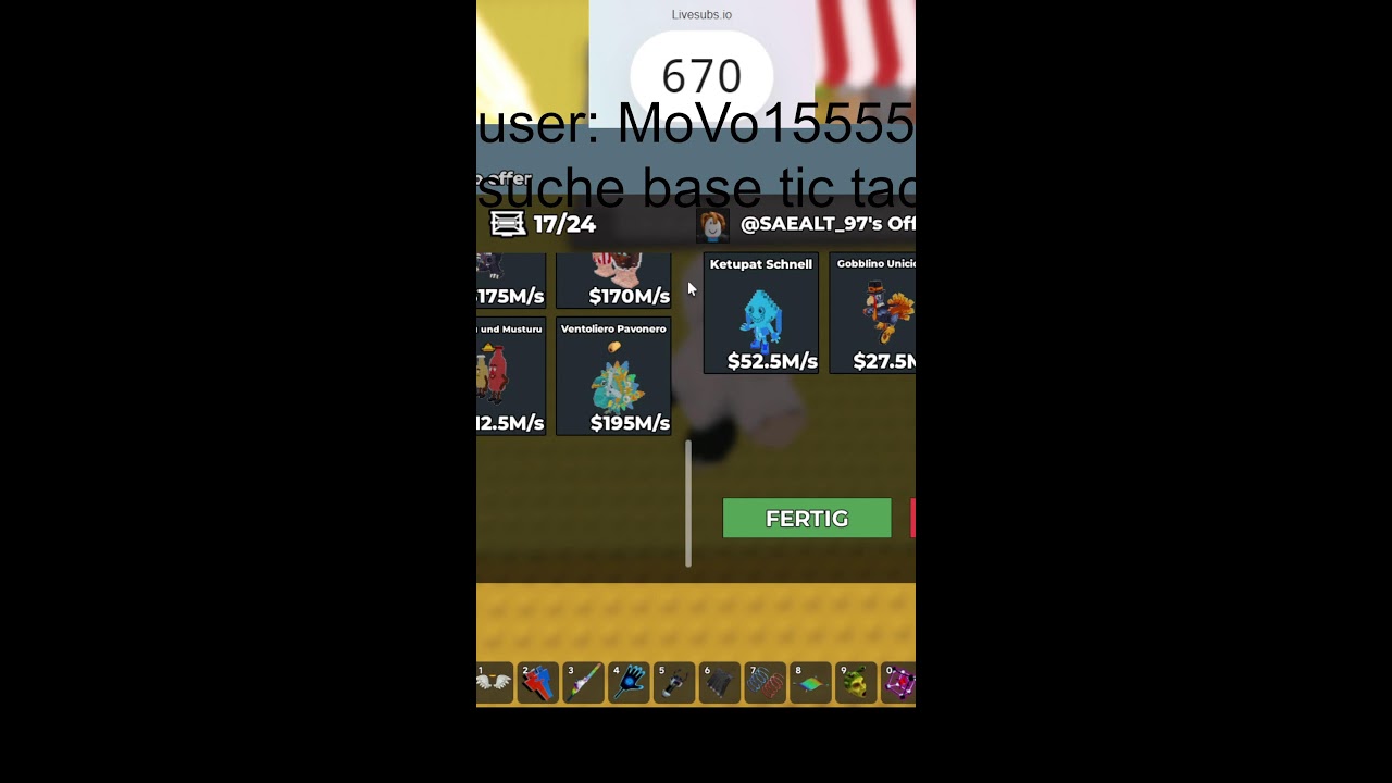 sab tic tac suchen/700 abos?!