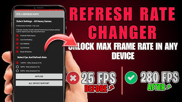 Overclock Android FPS + Refresh Rate Changer | Max FPS Fix Lag - No Root